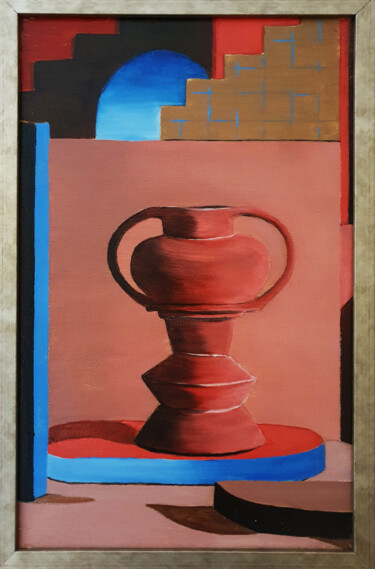 Ζωγραφική με τίτλο "Still life_7 (Lock…" από Alida Velea, Αυθεντικά έργα τέχνης, Λάδι