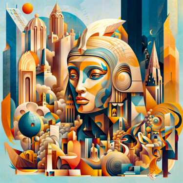 Arts numériques intitulée "Ruler of the Urban…" par Mathias Cascales (MC D/\RT), Œuvre d'art originale, Peinture numérique