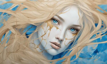 Цифровое искусство под названием "Eyes" - Machnolga, Подлинное произведение искусства, Цифровая живопись