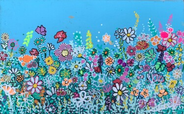Peinture intitulée "Le joli mois de mai" par Claire Morand, Œuvre d'art originale, Acrylique Monté sur Châssis en bois