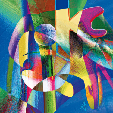 Digitale Kunst mit dem Titel "2757" von Jean Jacques Apertet, Original-Kunstwerk, Fotomontage