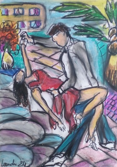 图画 标题为“Tango17” 由Laudu, 原创艺术品, 粉彩