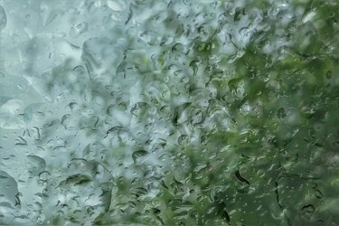 Photographie intitulée "Pluie d'orage" par Marie Marlène Mahalatchimy, Œuvre d'art originale, Photographie non manipulée