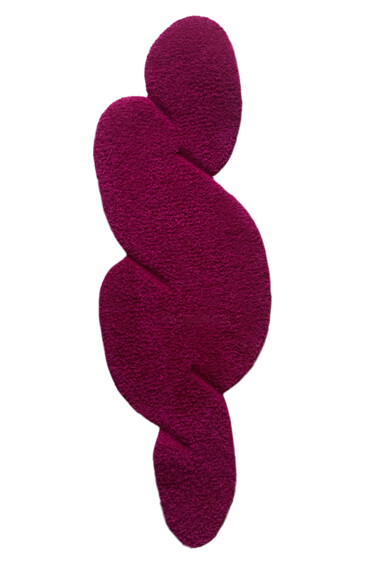 纺织艺术 标题为“Rug “SHAPE2 “” 由Vera Tepliakova, 原创艺术品, 布