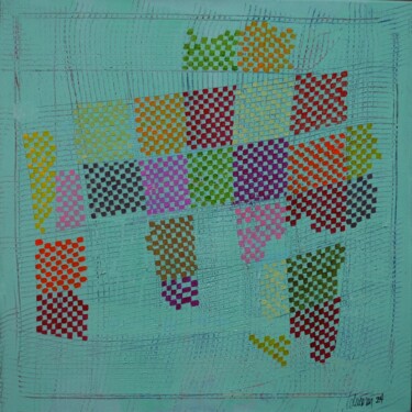 Schilderij getiteld "Imperfectum" door Walter Lehmann, Origineel Kunstwerk, Acryl