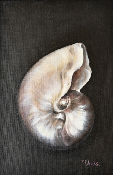 绘画 标题为“Сlam shell #1” 由Tanya Shark, 原创艺术品, 油