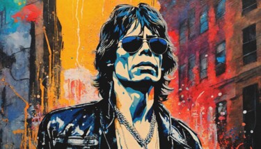 Digital Arts titled "MOVE LIKE JAGGER-3" by Otis Porritt, Original Artwork, Digital Painting