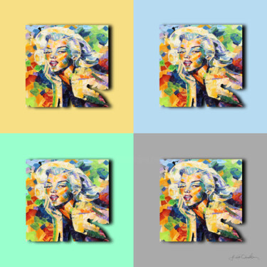数字艺术 标题为“Marilyn - 9003” 由Lucie Gonella, 原创艺术品, 2D数字工作