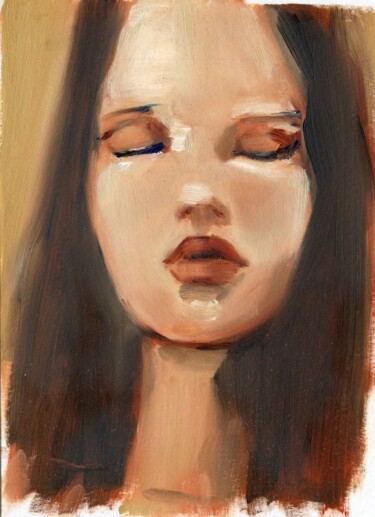 绘画 标题为“Portrait 12” 由Anja Rudko, 原创艺术品, 油