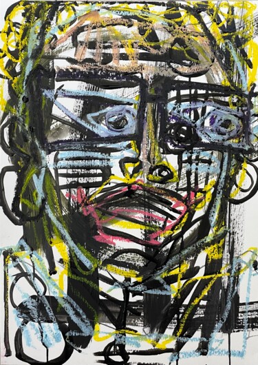 Power & Beauty - Head of Julija B. Navalnaja (II) Schilderij getiteld "Power & Beauty - He…" door Susanne Caecilie Walther, Origineel Kunstwerk, Pastel