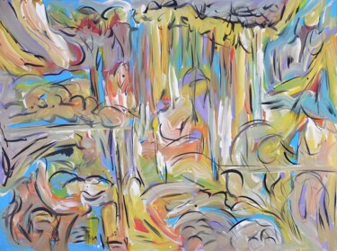 Peinture intitulée "2023.7.1" par Oscar Boffy, Œuvre d'art originale, Acrylique Monté sur Châssis en bois