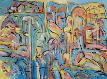 2023.7.5 Painting titled "2023.7.5" by Oscar Boffy, Original Artwork, Acrylic Mounted on Wood Stretcher frame