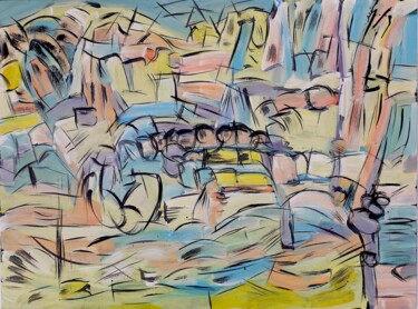 2023.7.7 Painting titled "2023.7.7" by Oscar Boffy, Original Artwork, Acrylic Mounted on Wood Stretcher frame