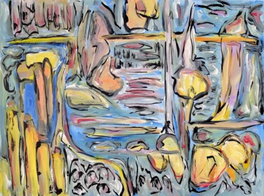 2023.12.1 Painting titled "2023.12.1" by Oscar Boffy, Original Artwork, Acrylic Mounted on Wood Stretcher frame