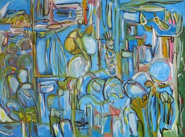 2023.12.5 Painting titled "2023.12.5" by Oscar Boffy, Original Artwork, Acrylic Mounted on Wood Stretcher frame