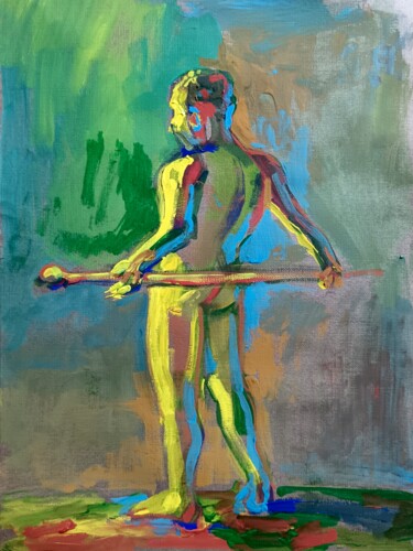 You Pittura intitolato "You" da Konstantin Lakstigal, Opera d'arte originale, Tempera