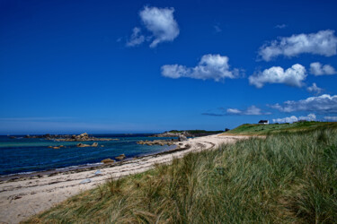 Plouescat, la plage de Poulfoën. 摄影 标题为“Plouescat, la plage…” 由Thierry Martin, 原创艺术品, 数码摄影