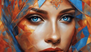 Цифровое искусство под названием "Beautiful eyes" - Machnolga, Подлинное произведение искусства, Цифровая живопись