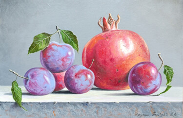 Fruitful Elegance 绘画 标题为“Fruitful Elegance” 由Stepan Ohanyan, 原创艺术品, 油 安装在木质担架架上