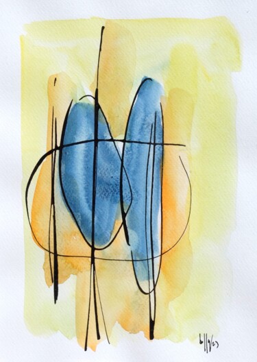 Peinture intitulée "2023.80" par Oscar Boffy, Œuvre d'art originale, Encre