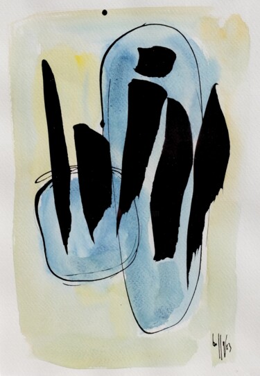 Peinture intitulée "2023.81" par Oscar Boffy, Œuvre d'art originale, Aquarelle