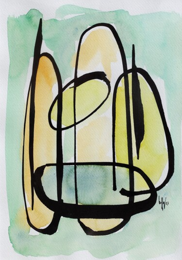 2023.90 Peinture intitulée "2023.90" par Oscar Boffy, Œuvre d'art originale, Aquarelle