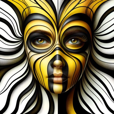 数字艺术 标题为“PORTRAIT DE FEMME #…” 由Art Digital Visuel, 原创艺术品, AI生成的图像