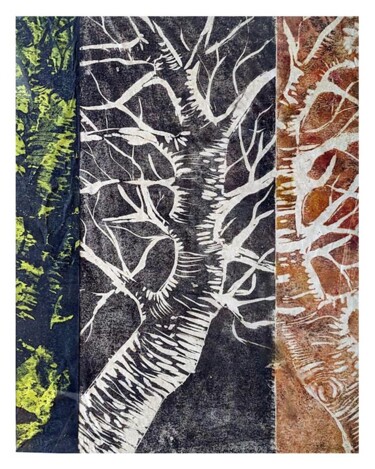 Prenten & gravures getiteld "arbr2" door Gilles Nickelsen, Origineel Kunstwerk, Gravure