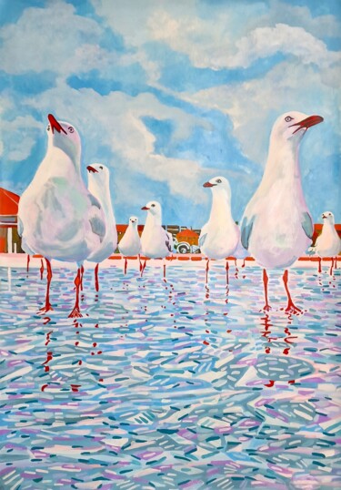 绘画 标题为“Summer Reflection N…” 由Alexandra Djokic, 原创艺术品, 丙烯
