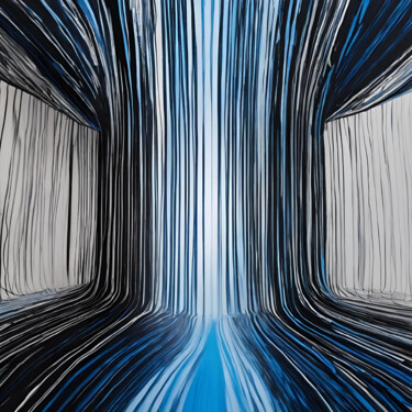 Vortex of Illusion: A Digital Abstract Digital Arts titled "Vortex of Illusion:…" by Alberto Capitani, Original Artwork, AI generated image