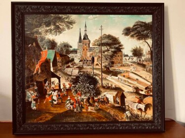 제목이 "kermesse flamande d…"인 미술작품 Christian Florquin로, 원작, 기름