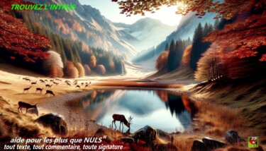Digital Arts titled "trouver l'intrus" by Pierre Peytavin, Original Artwork, AI generated image