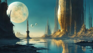 Цифровое искусство под названием "Somewhere and so" - Machnolga, Подлинное произведение искусства, Цифровая живопись