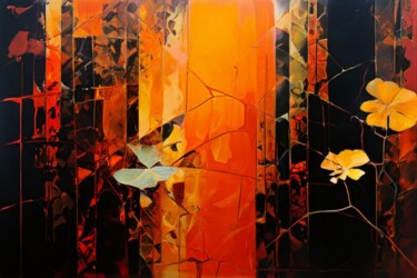 Mirage de Feu - Refuge marbré Arts numériques intitulée "Mirage de Feu - Ref…" par Kyrielle Fantasy, Œuvre d'art originale, Image générée par l'IA