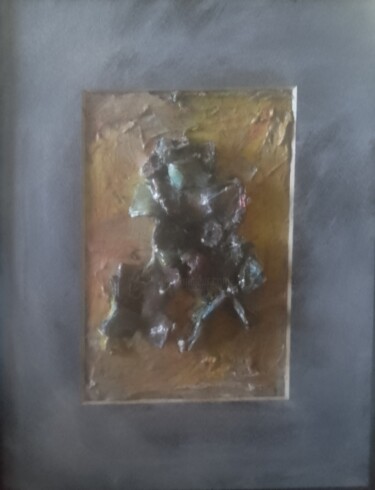 Collages titled "L'ima" by Romain Cots, Original Artwork, Collages Mounted on Plexiglass