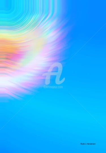 数字艺术 标题为“Winds of light” 由Rudy L. Henderson, 原创艺术品, 数字拼贴