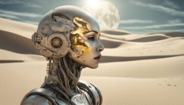 Цифровое искусство под названием "white planet" - Machnolga, Подлинное произведение искусства, Цифровая живопись