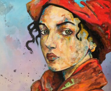 Peinture intitulée "Jojo Turbaannn !" par Pascal Fairier, Œuvre d'art originale, Acrylique