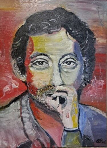 제목이 "gainsbourg"인 미술작품 Oeilme로, 원작, 기름