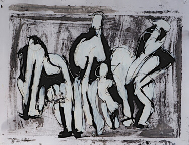 Painting titled "Steering Committee" by Ludwig Zeininger, Original Artwork, Acrylic