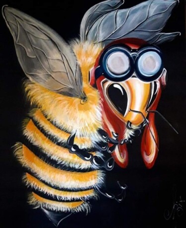 Peinture intitulée "RENEE" par Cathy Fix, Œuvre d'art originale, Acrylique Monté sur Châssis en bois