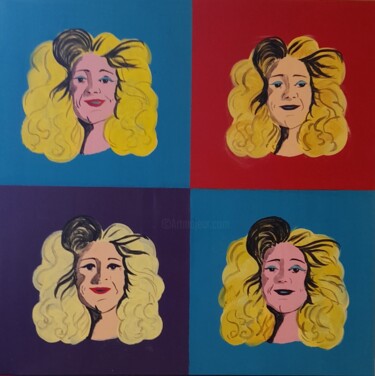 Peinture intitulée "Isa version andy wa…" par Isabelle Vautherin, Œuvre d'art originale, Acrylique Monté sur Autre panneau r…