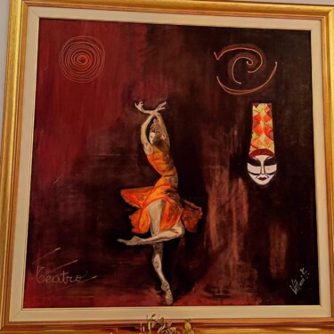 제목이 "La ballerina"인 미술작품 Floriana Vittani로, 원작, 기름