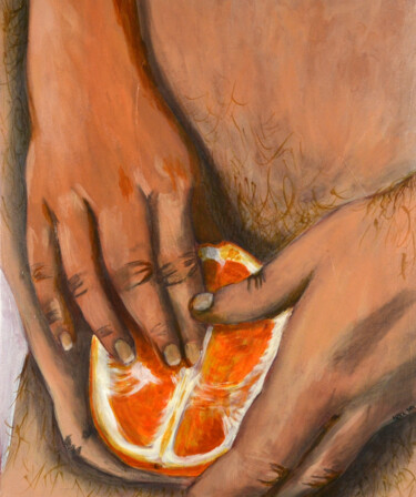 Peinture intitulée "You're welcome !" par Nusch, Œuvre d'art originale, Acrylique