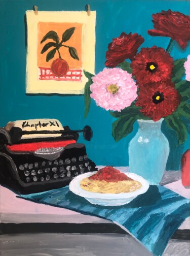 "Chapter 11" başlıklı Tablo Barbara Friehs tarafından, Orijinal sanat, Akrilik Ahşap Sedye çerçevesi üzerine monte edilmiş
