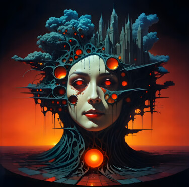 绘画 标题为“Mother Nature” 由Pedro Sá, 原创艺术品, 油 安装在artwork_cat.上