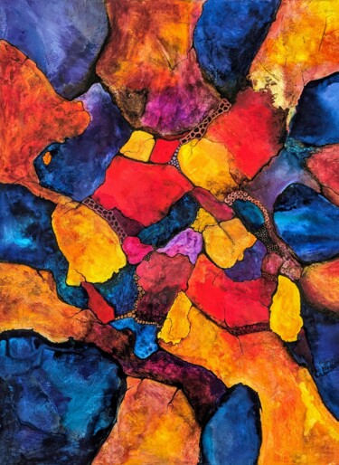 Peinture intitulée "Soco II" par Sophie Cottin, Œuvre d'art originale, Acrylique Monté sur Châssis en bois