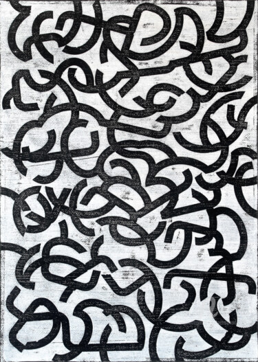Patternstory 3. 「Patternstory 3.」というタイトルの絵画 Petr Strnadによって, オリジナルのアートワーク, アクリル