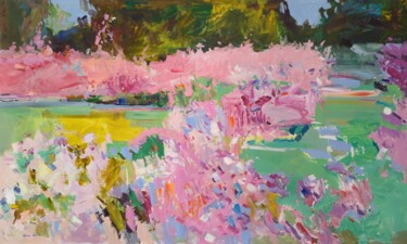 My spring garden 绘画 标题为“My spring garden” 由Yehor Dulin, 原创艺术品, 油