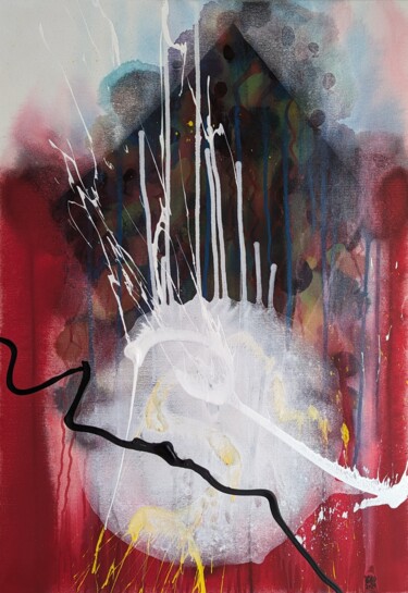 Organic Harmony/ Meditative Flow 绘画 标题为“Organic Harmony/ Me…” 由Iliad Sabchi, 原创艺术品, 丙烯